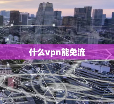 什么vpn能免流