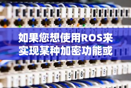 如果您想使用ROS来实现某种加密功能或加密协议，可能需要深入研究ROS与加密技术的结合。但目前，ROS本身没有直接的功能来实现VPN，因此需要结合其他工具或协议来实现