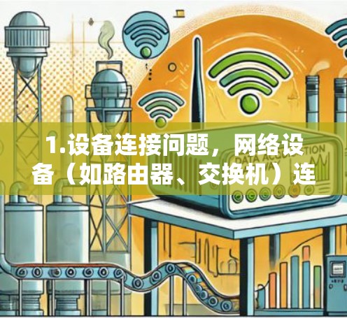 1.设备连接问题，网络设备（如路由器、交换机）连接到外部网络时，可能需要特定的配置或软件来解决