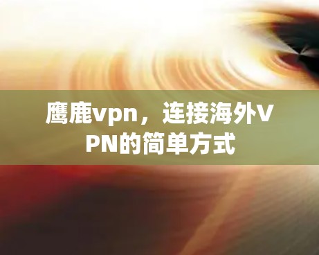 鹰鹿vpn，连接海外VPN的简单方式