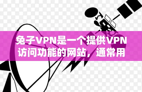 兔子VPN是一个提供VPN访问功能的网站，通常用于访问加密VPN服务。以下是逐步的使用指南