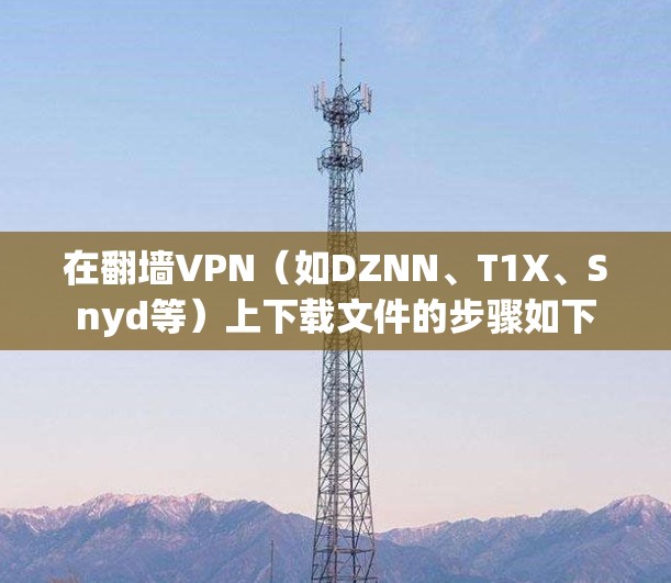 在翻墙VPN（如DZNN、T1X、Snyd等）上下载文件的步骤如下