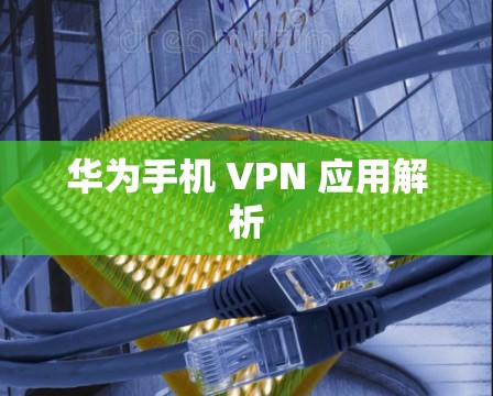 华为手机 VPN 应用解析