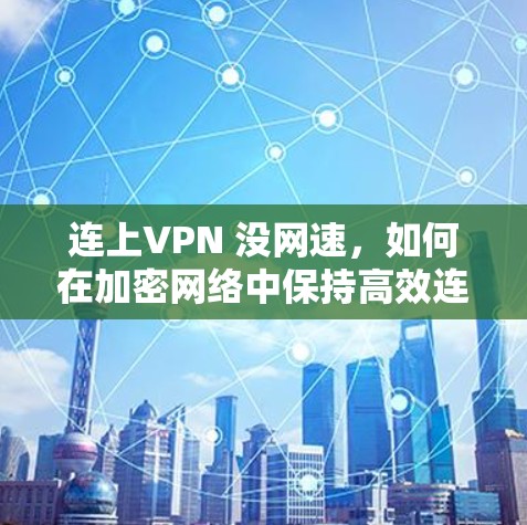 连上VPN 没网速，如何在加密网络中保持高效连接