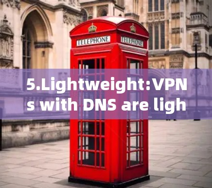 5.Lightweight:VPNs with DNS are lightweight and portable,making them ideal for use on-the-go.