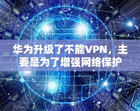 华为升级了不能VPN，主要是为了增强网络保护能力，防止未经授权的访问和数据泄露。这一升级可能包括了更多的监控功能、更强的加密技术、以及优化的网络流量管理等措施。以下是关于这一升级的一些详细信息