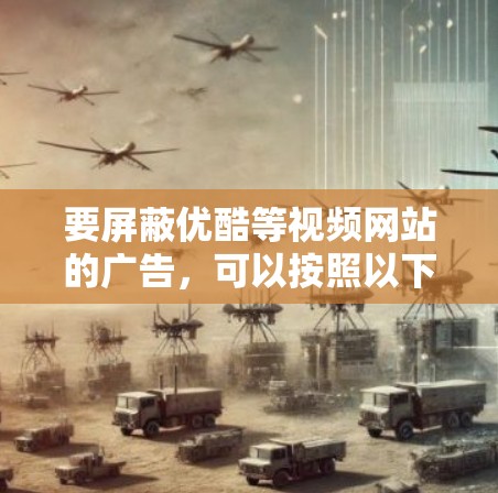 要屏蔽优酷等视频网站的广告，可以按照以下步骤操作