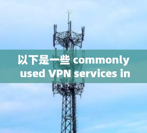 以下是一些 commonly used VPN services in China: