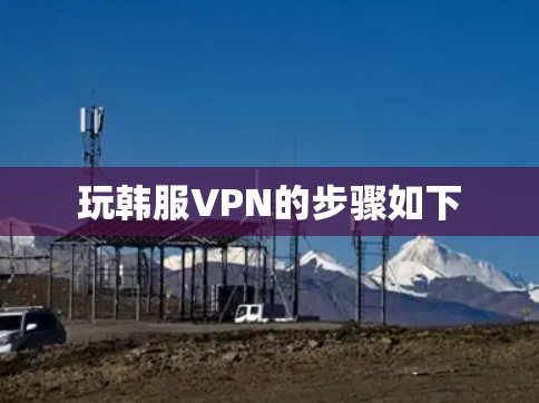 玩韩服VPN的步骤如下
