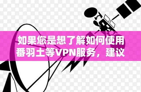 如果您是想了解如何使用番羽土等VPN服务，建议您直接访问其官方网站或使用可靠的VPN服务提供商，如Vnet、Vidcast、TwinCAT等，这些平台通常提供更全面的保护和安全措施