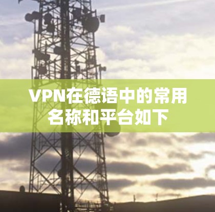 VPN在德语中的常用名称和平台如下