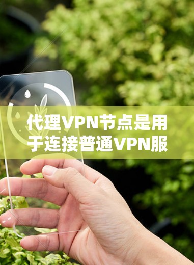 代理VPN节点是用于连接普通VPN服务器到已开放的VPN服务的中间节点。以下是对代理VPN节点的详细分析和总结