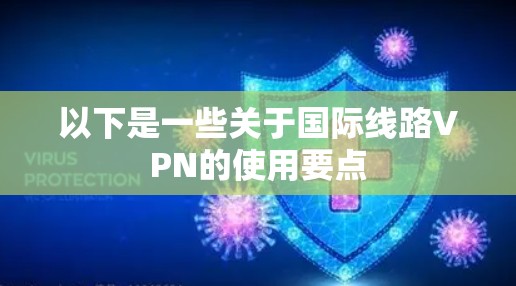 以下是一些关于国际线路VPN的使用要点