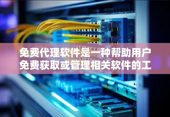 免费代理软件是一种帮助用户免费获取或管理相关软件的工具，通常分为下载服务和资源管理服务。以下是详细的使用步骤说明