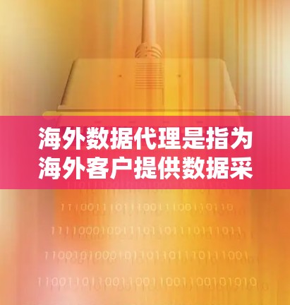 海外数据代理是指为海外客户提供数据采集、存储、处理等服务的专业机构或公司。这些代理通常在海外提供数据管理、存储、分析等支持，帮助客户在海外市场获得所需的数据支持。以下是一些关于海外数据代理的相关信息