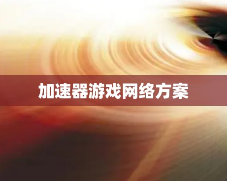 加速器游戏网络方案