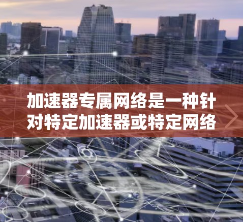 加速器专属网络是一种针对特定加速器或特定网络环境设计的网络架构，旨在优化处理加速工具的网络性能。以下是关于加速器专属网络的详细分析