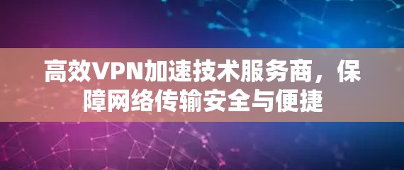 高效VPN加速技术服务商，保障网络传输安全与便捷