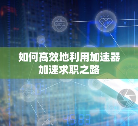 如何高效地利用加速器加速求职之路