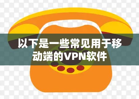 以下是一些常见用于移动端的VPN软件