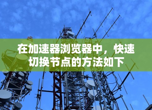 在加速器浏览器中，快速切换节点的方法如下