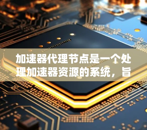 加速器代理节点是一个处理加速器资源的系统，旨在提高系统的性能和稳定性。以下是对加速器代理节点的详细分析