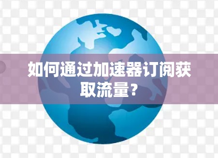 如何通过加速器订阅获取流量？