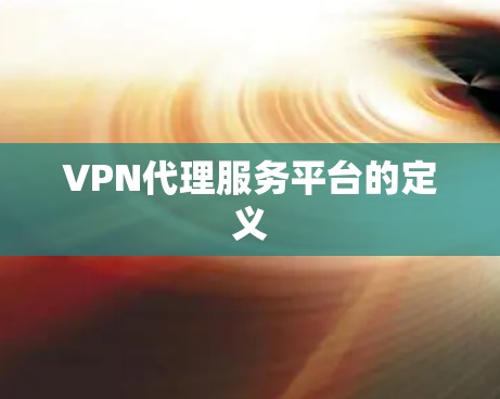 VPN代理服务平台的定义