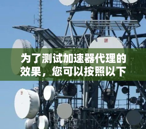 为了测试加速器代理的效果，您可以按照以下步骤进行