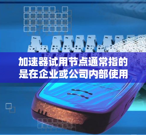 加速器试用节点通常指的是在企业或公司内部使用的加速器（如VSS、SSD、MXSS等）中的试用版本节点。加速器是用于提高计算机性能、优化资源利用率的工具，广泛应用于数据中心、云计算服务、存储优化等领域