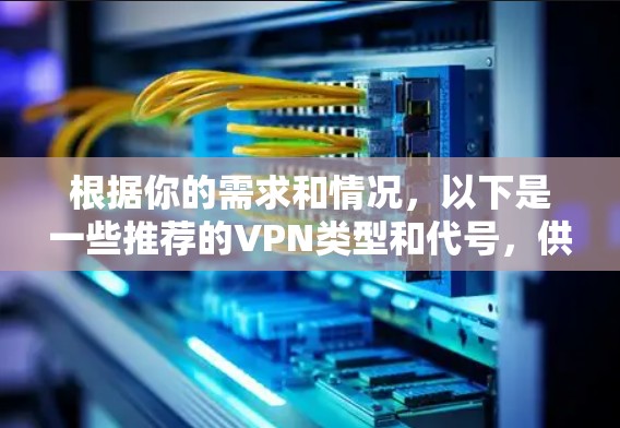 根据你的需求和情况，以下是一些推荐的VPN类型和代号，供你选择