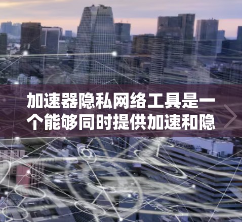 加速器隐私网络工具是一个能够同时提供加速和隐私功能的工具，允许用户连接到多个宽带，并在隐私方面保护自己。以下是对该工具的详细介绍