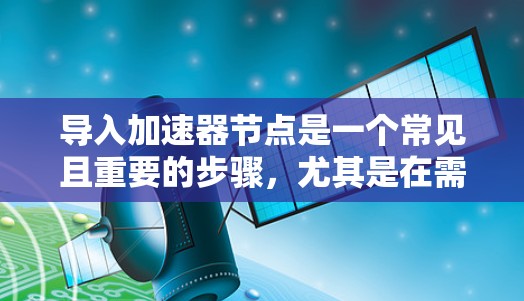 导入加速器节点是一个常见且重要的步骤，尤其是在需要优化数据流和提升用户体验的情况下。以下是一步步的指导，帮助您成功导入加速器节点