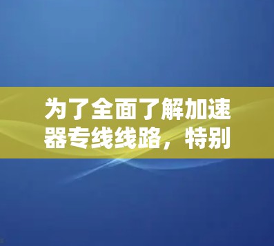 为了全面了解加速器专线线路，特别是国内的加速器线路，我们可以按照以下步骤进行整理和收集信息