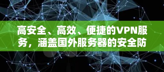 高安全、高效、便捷的VPN服务，涵盖国外服务器的安全防护