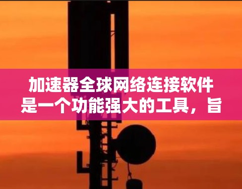 加速器全球网络连接软件是一个功能强大的工具，旨在帮助用户高效地连接多个设备到互联网。以下是对该软件的详细分析和总结