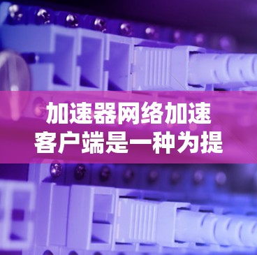 加速器网络加速客户端是一种为提升网络连接速度而开发的工具，通过利用网络加速协议（如GDF、LDPC、LDPC-PD）来加速数据传输。以下是对该工具的详细介绍